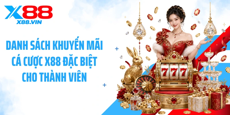 Danh sách khuyến mãi cá cược X88 đặc biệt cho thành viên