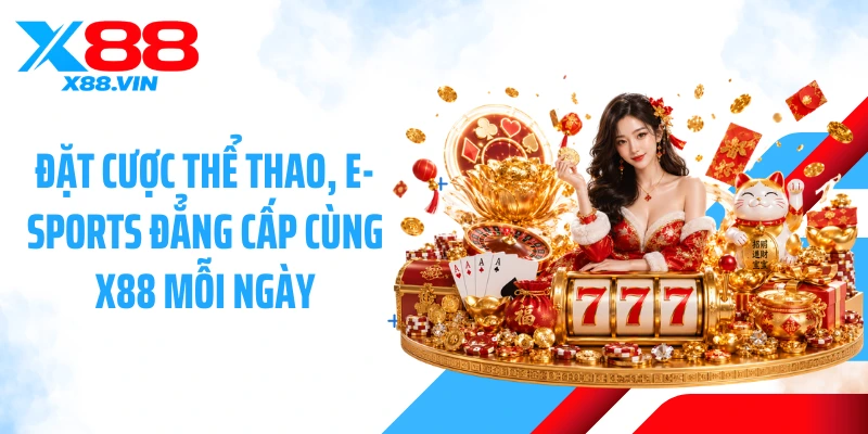 Đặt cược thể thao, E-sports đẳng cấp cùng X88 mỗi ngày